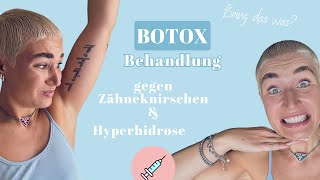 Botox Behandlung gegen Zähneknirschen und übermäßiges Schwitzen Hyperhidrose  hilft das WIRKLICH [upl. by Katrina]