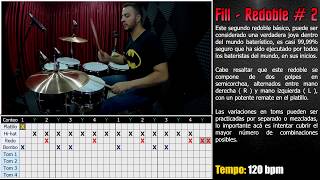 🥁 BATERÍA PARA PRINCIPIANTES  10 Fills  Redobles básicos  CLASES DE BATERÍA [upl. by Oinimreh]