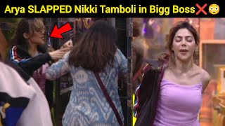 Arya ne mara Nikki ko THAPPAD🚨😱  Bigg Boss marathi season 5 [upl. by Armmat]