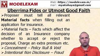 Insurance  Uberrima Fides  Utmost Good Faith [upl. by Ttennaj]