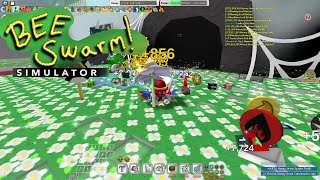 The end of a mega boost and Gifting Tadpole Bee in Bee Swarm Simulator roblox beeswarmsimulator [upl. by Alleyn]