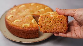 Delicious Carrot Cake Recipe  Super Easy amp Tasty Carrot Cake Recipe Without Oven  Yummy [upl. by Tremain]