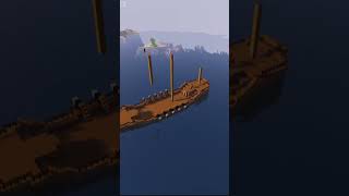 Minecraft Epic Galleon Ship shorts minecraft [upl. by Lacombe]