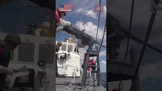 Coast Guard Cutter Manta Live Fire Exercise no1trending shortsfeed shortsyoutube army [upl. by Lucrece]