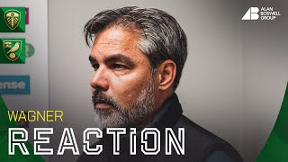 REACTION  Leeds United 40 Norwich City  David Wagner [upl. by Barraza]