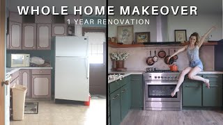 Whole Home Makeover  1 Year Transformation House Remodel [upl. by Arorua]