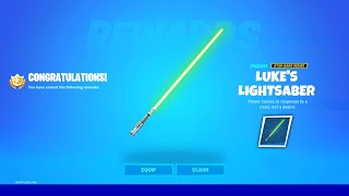 Unlock The Lightsaber PICKAXE in Fortnite Update [upl. by Ronyar]