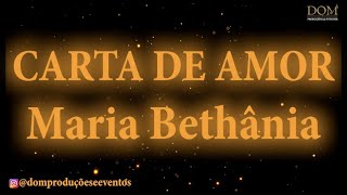 SambaOkê  Maria Bethânia  Carta de Amor  Karaokê [upl. by Aninotna]