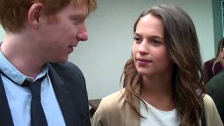 Alicia Vikander amp Domnhall Gleeson at 2012 HIFF [upl. by Amii]