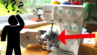 LOWER LOOPER JANOME 800DG 134D Overlocker Overlocker sewingtips serger [upl. by Alviani]