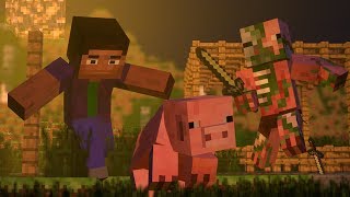 تحول الخنزير  أنيميشن ماين كرافت  Minecraft Animation [upl. by Trah]