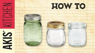 How to sterilize jars  Akis Petretzikis [upl. by Asemaj]