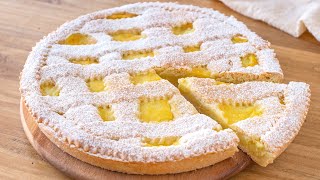 CROSTATA al LIMONE 🍋 con crema pasticcera deliziosa [upl. by Julius]