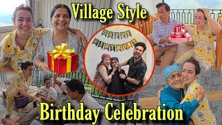 My Village Style Birthday Celebration  Birthday Celebration and Gifts  Jyotika and Rajat [upl. by Ojytteb788]