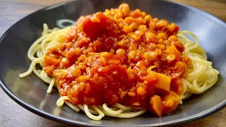 Beste Vegetarische Linsen Bolognese mit Spaghetti – Einfaches amp Leckeres Rezept [upl. by Meaghan]