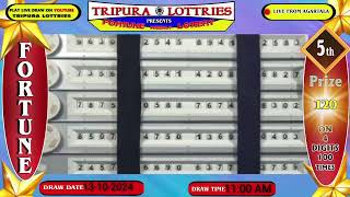 Tripura Fortune Lottery Live Morning draw On 13102024 At 1100 AM Live From Agartala [upl. by Sabsay]