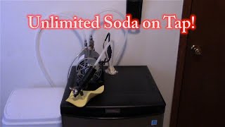 Unlimited Cold Carbonated Soda on Tap DIY Kegerator [upl. by Ttergram]