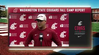 WSU Football Ben Arbuckle after Fall Camp 8923 [upl. by Kisor]