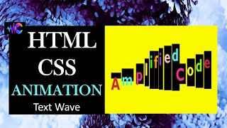 2 Project Code  Wave Animation  Core CSS  HTML [upl. by Nagyam]