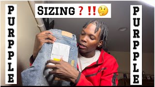 DONT buy The WRONG SIZE Purple Brand Jeans PURPLE JEANS DETAILED SIZING TIPS you MUST KNOW‼️😳 [upl. by Timms]