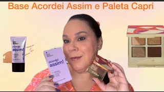 Semana das Bases e Paletas Océane  Base Acordei Assim e Paleta Capri  Vídeo 5 [upl. by Eelyam]