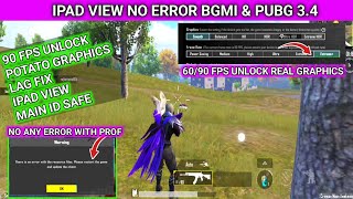 IPAD VIEW BGMI amp PUBG NO ANY ERROR ALL ANDROID VERSION  UNLOCK 90 FPS amp IPAD VIEW BGMI  BGMI IPAD [upl. by Aiynot211]