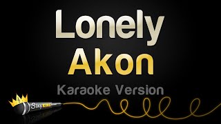 Akon  Lonely Karaoke Version [upl. by Lledniw]