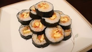 How to Make Kimchi Spam Kimbap 김치 스팸 김밥 [upl. by Ciccia]