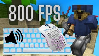 800FPS Hypixel Bedwars Satisfying KeyboardMouse Sounds ASMR [upl. by Suvart]