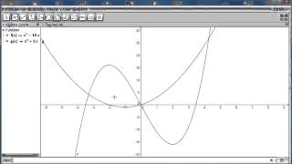 Areal mellem to grafer i GeoGebra [upl. by Figge]