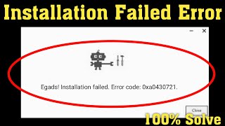 How To Fix Google Chrome Installation Failed Error Code 0xa0430721 In Windows 10 [upl. by Revert]