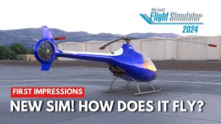 Cabri G2 helicopter flight model  first impressions  MSFS2024 [upl. by Prunella]