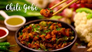 Crispy Chilli Gobi  Chilli Cauliflower  Veg Starter  Indo Chinese Food  Cauliflower Recipes [upl. by Fisoi591]