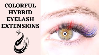 How to Do Hybrid Eyelash Extensions Full Tutorial  with Yegi Mega Volume amp Colorful Classic Lashes [upl. by Middleton]