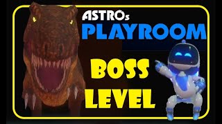 Astros Playroom  Boss Level TRex Tech Demo PS1  100 Walkthrough  PLATINUM Trophy [upl. by Liesa]