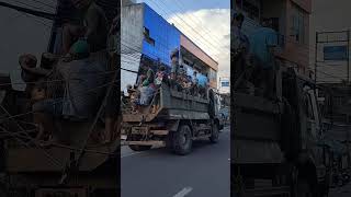 Trucks overloading sa kahoy at tao trending asmr overloading [upl. by Osnofledi]