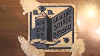 Bierdeckel 21 Dessau Brauerei Schade [upl. by Packton]