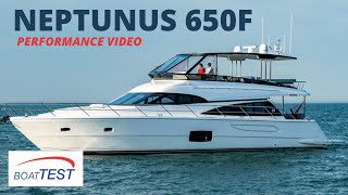 Neptunus 650F 2023 Performance Video by BoatTEST [upl. by Eem]