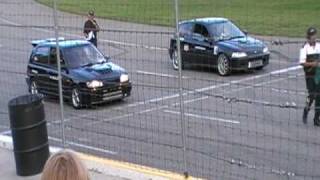 GTI R vs Turbo Civic At Motoplex King Of The Hill June 12 2010 [upl. by Arvell]