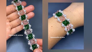 bead bracelet making  diy bead jewelry [upl. by Pena]