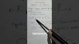 baeyervilliger oxidation of ketones chemistry education 12thchemistry jeemains [upl. by Allenrac]