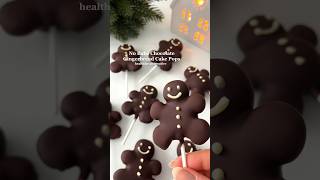 Chocolate Gingerbread Cake Pops🤩🎄 glutenfree healthydessert christmasrecipe [upl. by Warfeld148]