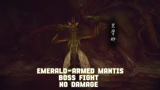 Black Myth Wukong  Emeraldarmed mantis No Damage Boss Fight [upl. by Talia208]