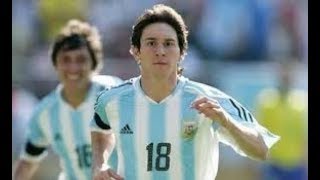 Messi Sus goles en la sub20 de Argentina [upl. by Soiritos749]