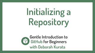 Initializing a Repository Clip 5 Gentle Introduction to Git and GitHub [upl. by Ladew]