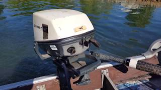 1969 Johnson 6hp Outboard Motor Pond Run [upl. by Kone440]