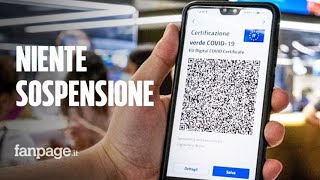 Green pass niente sospensione dal lavoro per chi non ha il certificato ma si resta senza stipendio [upl. by Nyberg]