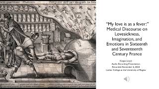 Medical Discourse on Lovesickness Imagination and Emotions in SixteenthSeventeenth Century France [upl. by Esyak]