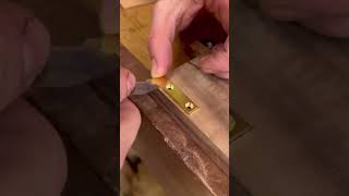 Knife hinges woodtools wood diy FineWoodworkingl diy Woodworker Woodwork FurnitureMaking ￼ [upl. by Paris]