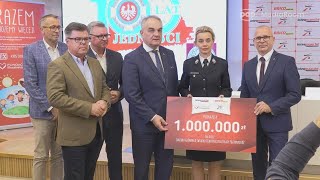 Przedsiębiorcy Intermarché i Bricomarché przekazali 1 000 000 złotych Ochotniczym Strażom Pożarnym [upl. by Aiuhsoj223]